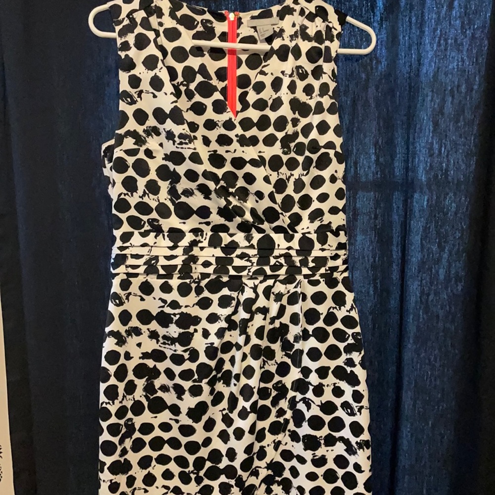 H&M black and white dress